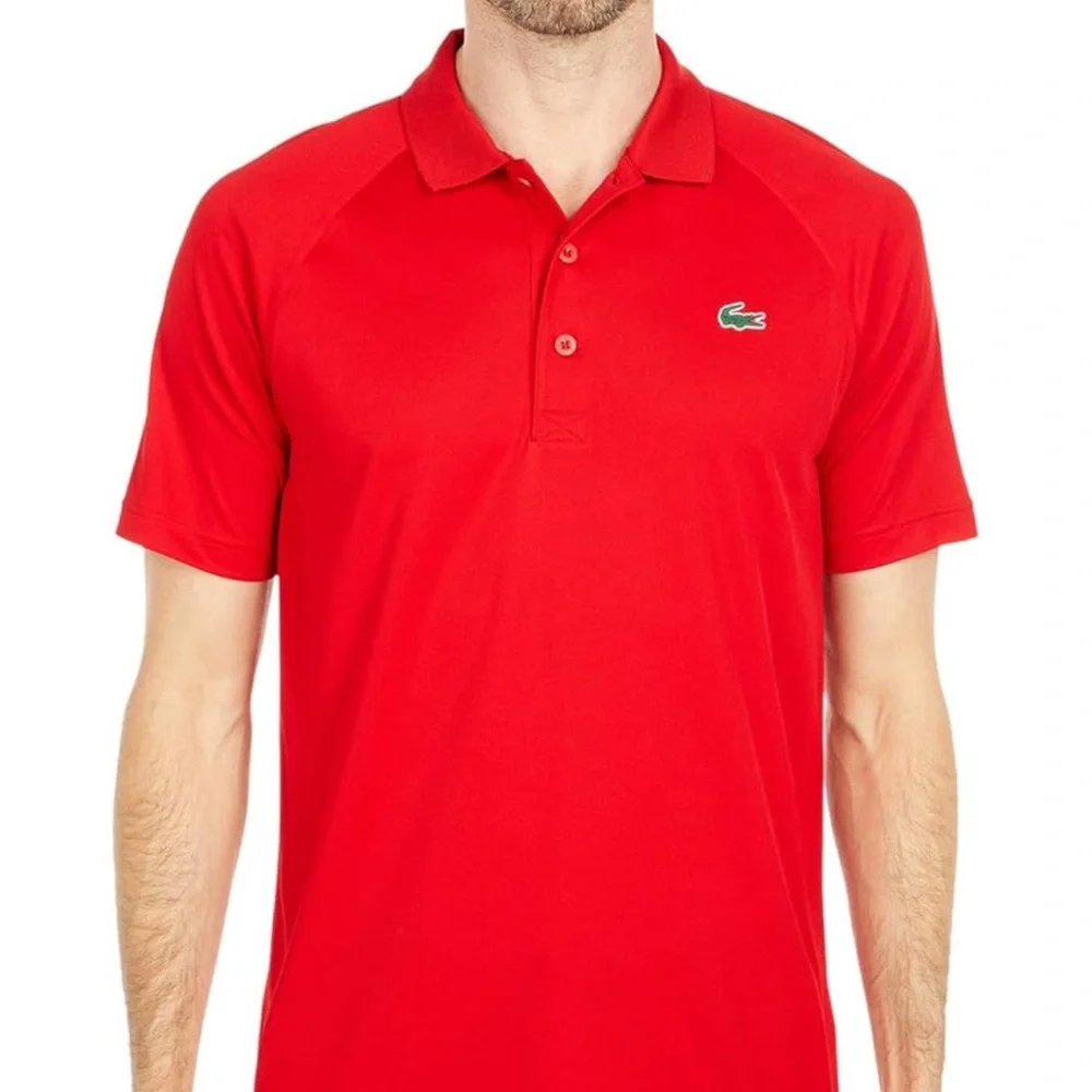 Lacoste Red Polo Shirt Classic Design - Picture 1 of 1